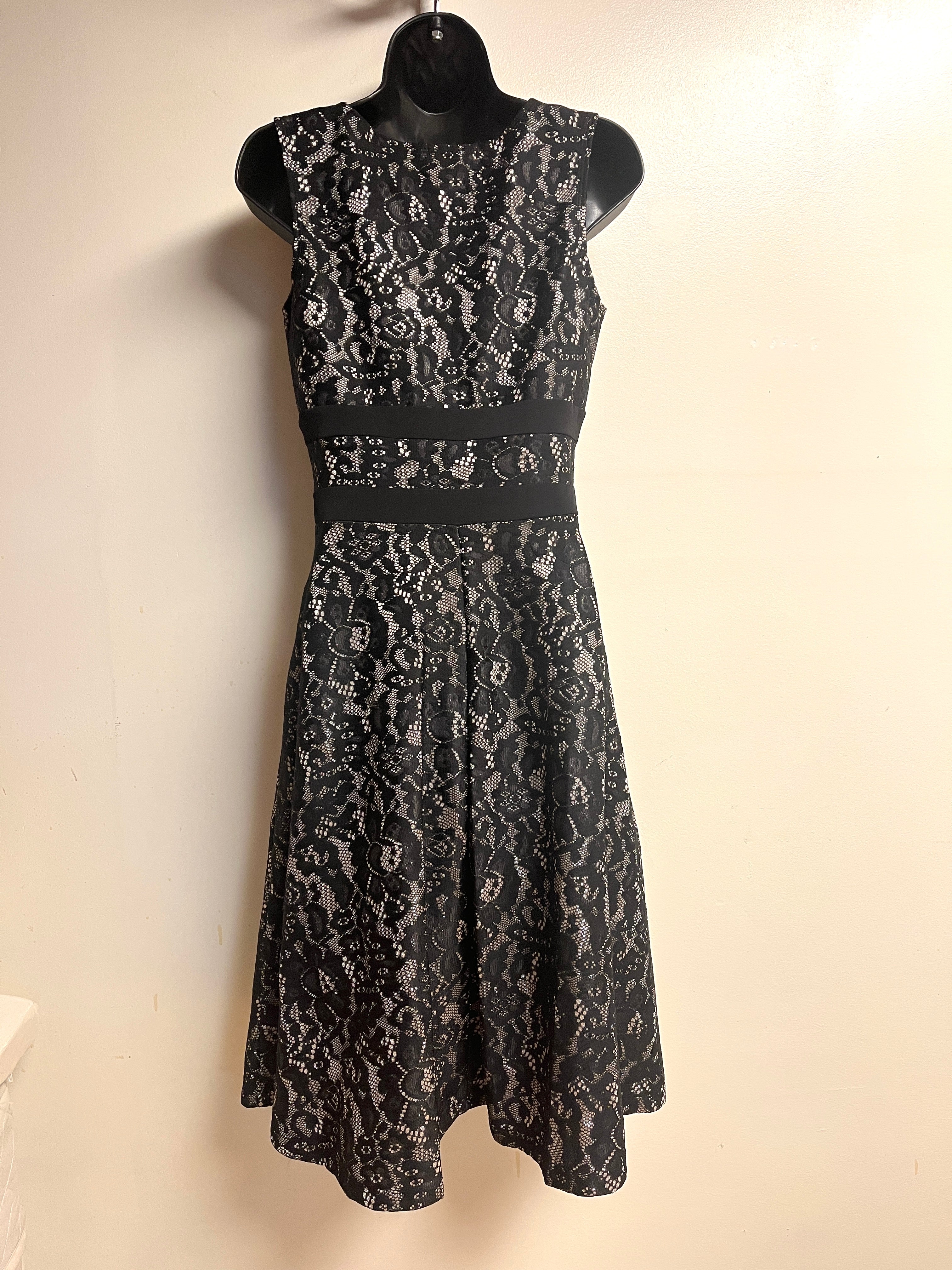 Shimmering Lace Layered Dress