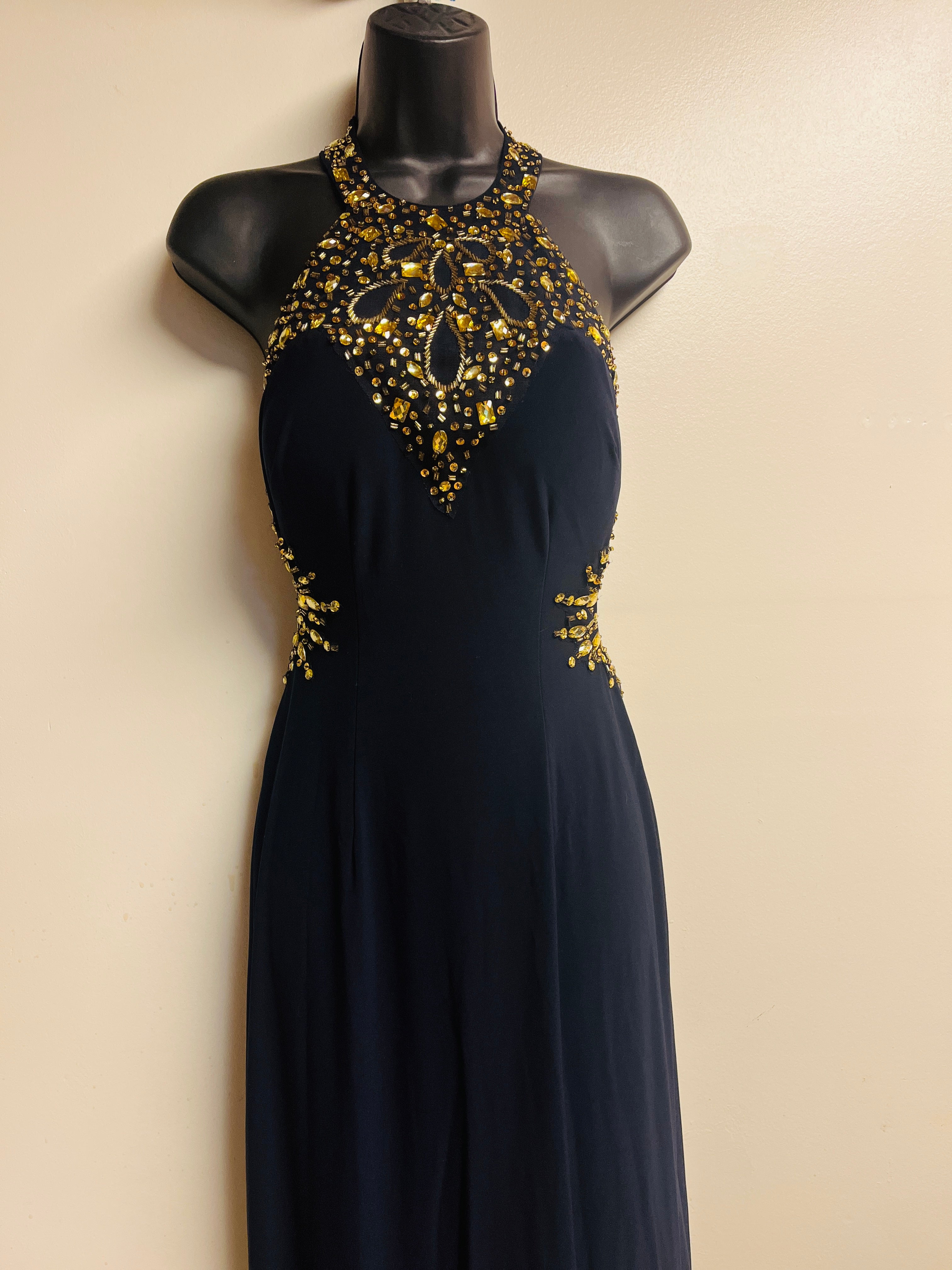 Bejeweled Cutout Dress