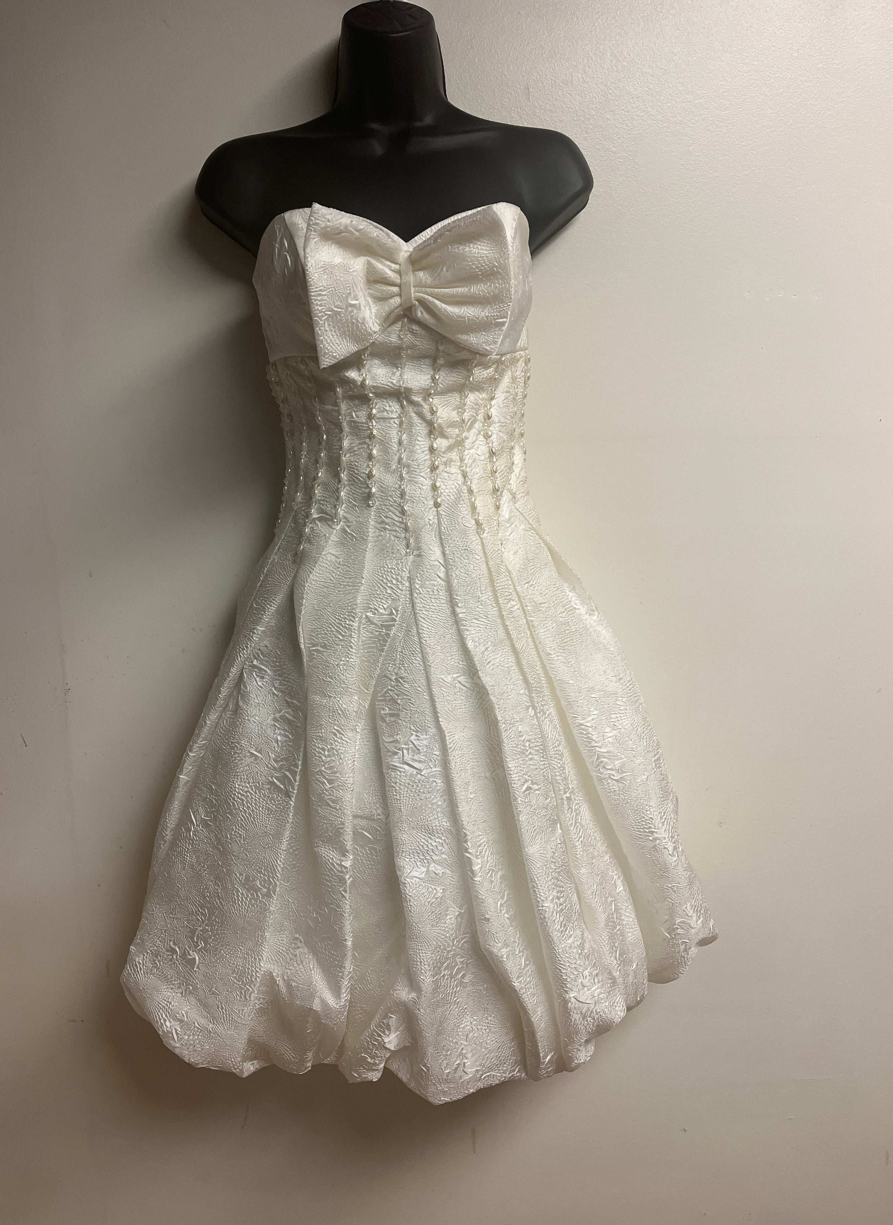 Bubble Hem Wedding Dress