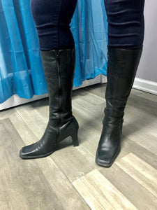 Knee High Leather Zip Ups