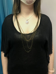 Flowy Knit Top with Chain