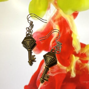 Bronzed Diamond Earrings