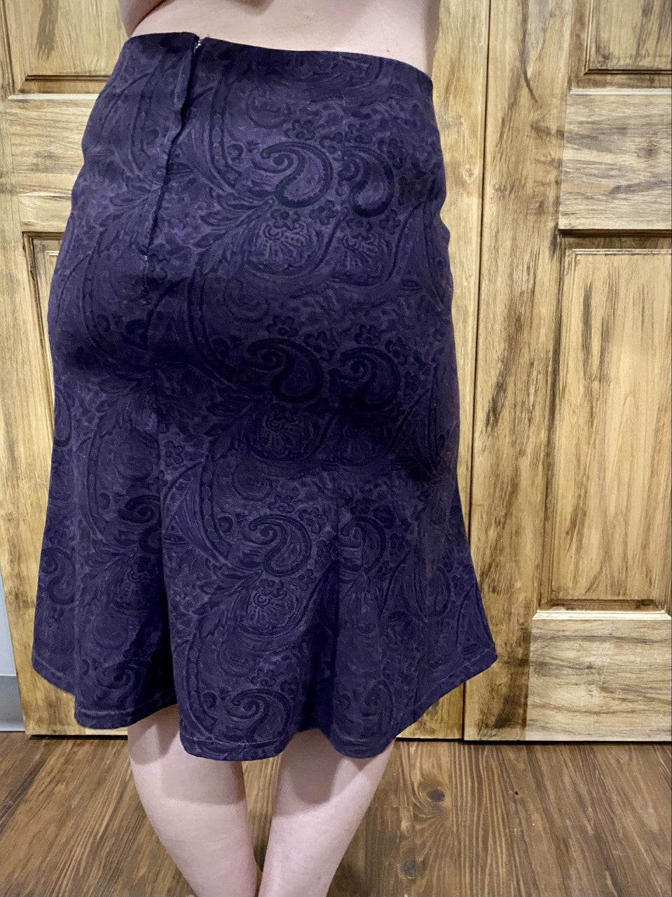 Purple Paisley Skirt